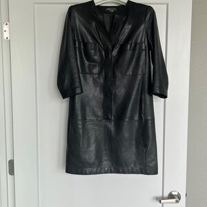 Vince Lambskin Dress
